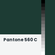 Color chip: Pantone 560 C