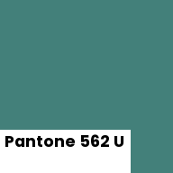 Color chip: Pantone 562 U