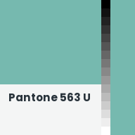 Color chip: Pantone 563 U