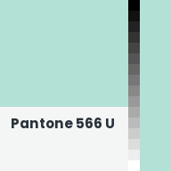 Color chip: Pantone 566 U