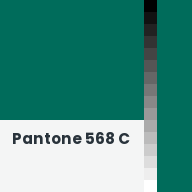 Color chip: Pantone 568 C