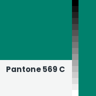 Color chip: Pantone 569 C