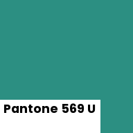 Color chip: Pantone 569 U