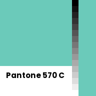 Color chip: Pantone 570 C