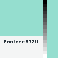 Color chip: Pantone 572 U