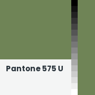 Color chip: Pantone 575 U