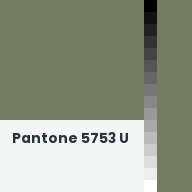 Color chip: Pantone 5753 U