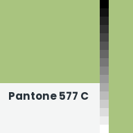 Color chip: Pantone 577 C