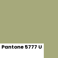 Color chip: Pantone 5777 U