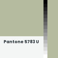 Color chip: Pantone 5783 U