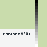 Color chip: Pantone 580 U