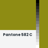 Color chip: Pantone 582 C