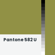 Color chip: Pantone 582 U