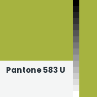 Color chip: Pantone 583 U