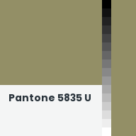 Color chip: Pantone 5835 U