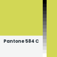 Color chip: Pantone 584 C
