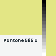 Color chip: Pantone 585 U