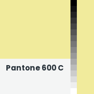 Color chip: Pantone 600 C