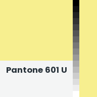 Color chip: Pantone 601 U