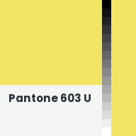 Color chip: Pantone 603 U