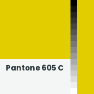 Color chip: Pantone 605 C