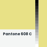 Color chip: Pantone 608 C