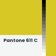 Color chip: Pantone 611 C