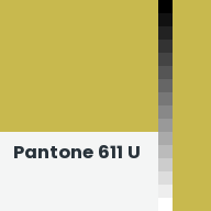 Color chip: Pantone 611 U
