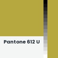 Color chip: Pantone 612 U