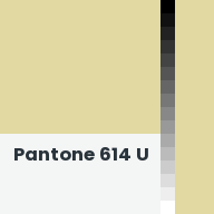 Color chip: Pantone 614 U
