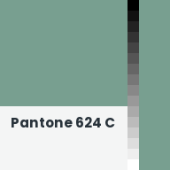 Color chip: Pantone 624 C