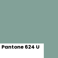 Color chip: Pantone 624 U