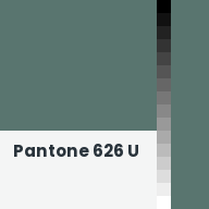 Color chip: Pantone 626 U