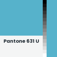 Color chip: Pantone 631 U