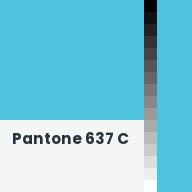 Color chip: Pantone 637 C