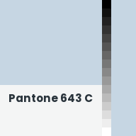 Color chip: Pantone 643 C