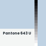 Color chip: Pantone 643 U