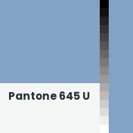 Color chip: Pantone 645 U