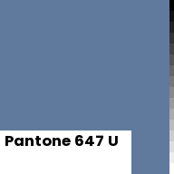 Color chip: Pantone 647 U