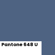 Color chip: Pantone 648 U