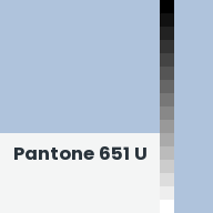Color chip: Pantone 651 U