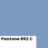 Color chip: Pantone 652 C