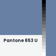 Color chip: Pantone 653 U