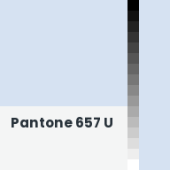 Color chip: Pantone 657 U