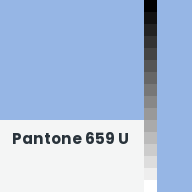 Color chip: Pantone 659 U