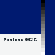 Color chip: Pantone 662 C
