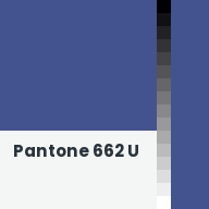 Color chip: Pantone 662 U