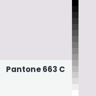 Color chip: Pantone 663 C