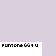 Color chip: Pantone 664 U