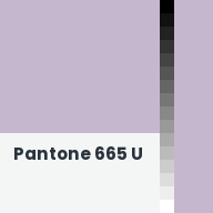 Color chip: Pantone 665 U